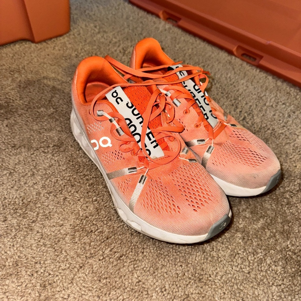 On Running Vibrant Orange Sneakers